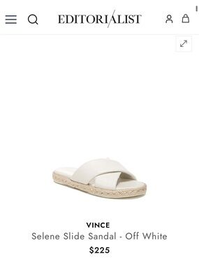 Vince Cream Cross-strap Slide Leather Sandals - Silent luxury